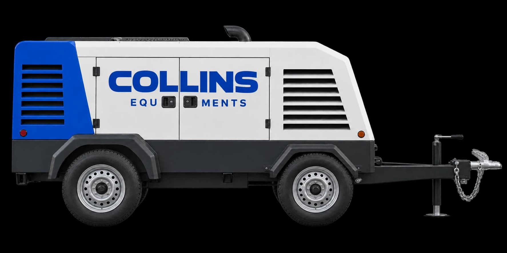 Illustration of a Collins-branded air compressor